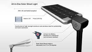 Btree Led Solar Street Light -12 W með Li-Ion rafhlöðu og 20W sólarplötu- 广州纵横-第 2 组-杨惠萍